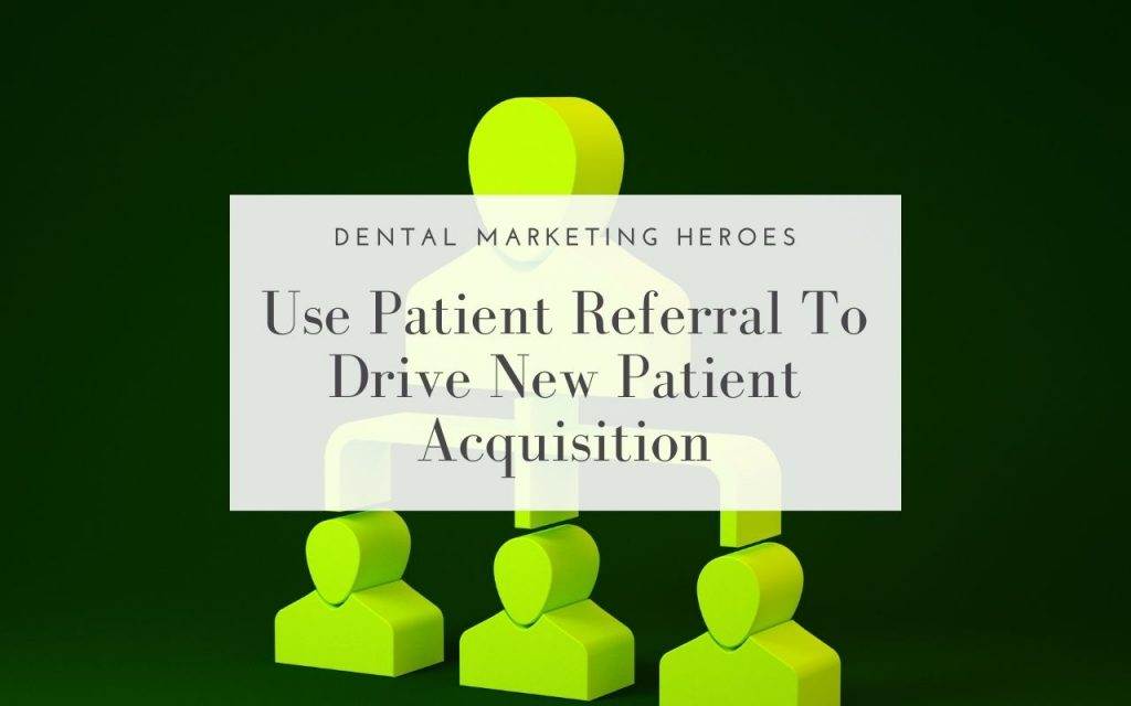 A group of people with a sign promoting patient acquisition.