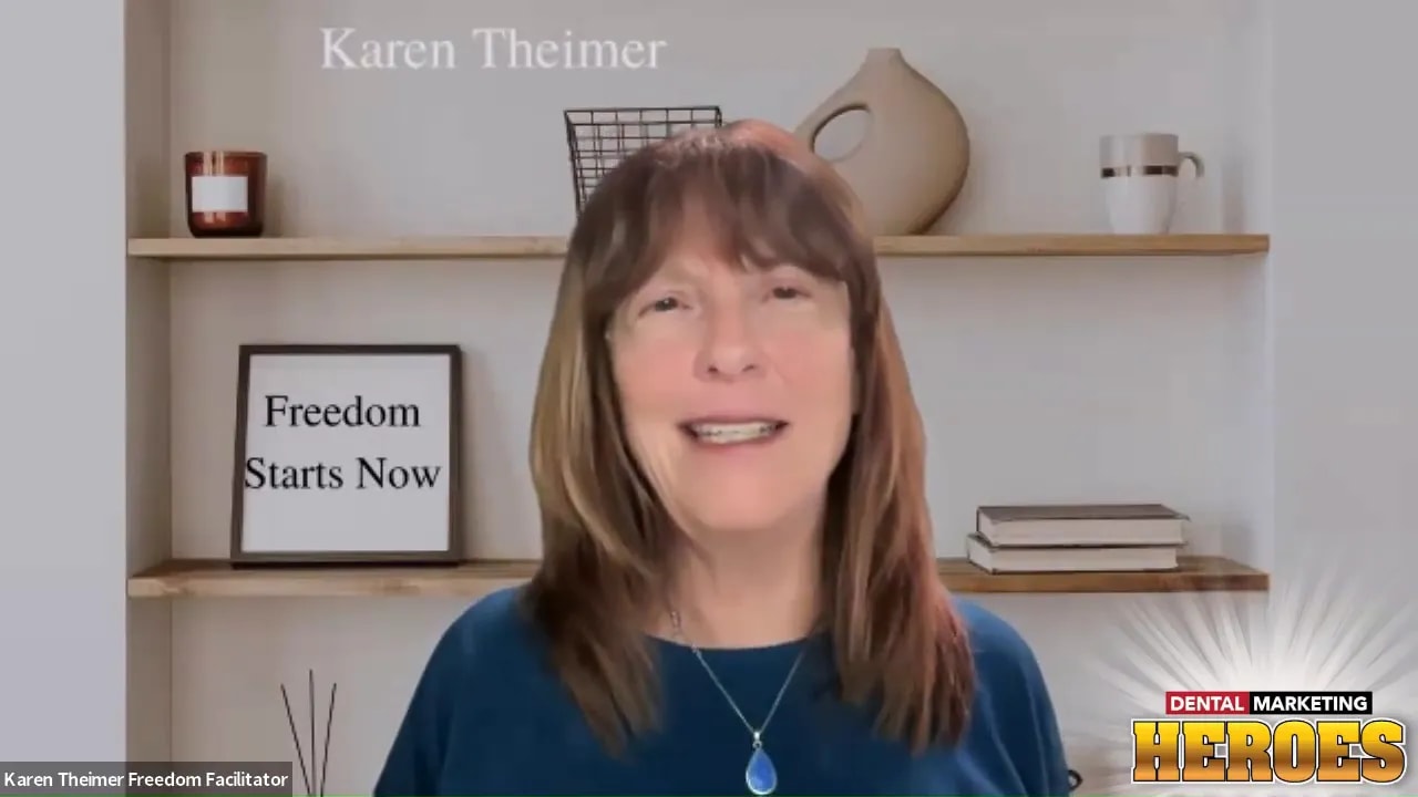 Karen Theimer speaking about using breathwork to stay calm and present